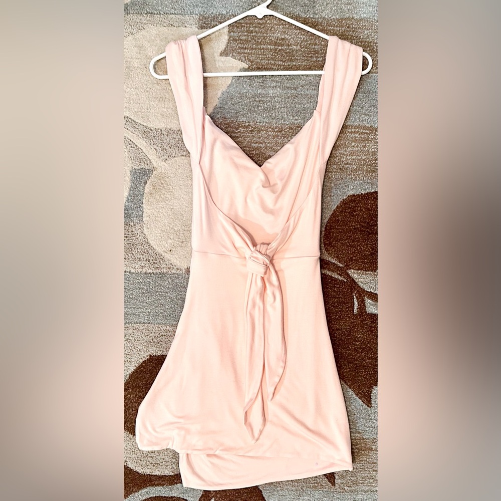NWT Babyboo Sleeveless Draped Ria Mini Dress in Pink Blush ZB9 - Picture 6 of 10